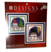 Designs for the Needle Let it snow pair Duo cunted cross stitch kit 309826 - $8.70