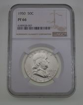 1950 50C Franklin Half Dollar Proof Graded by NGC as PF-66! Gorgeous Str... - $952.87