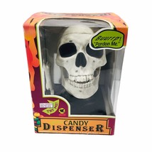 Holiday Creations Skull Candy Dispenser Talking Novelty Halloween 2000 Y2K - £33.46 GBP