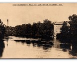 RPPC Old Beardsley Mill St Joe River Elkhart Indiana IN 1910 Postcard R22 - £13.58 GBP