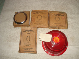 Vintage 1930s-40s Buick Ford Chevy Stop Tail Lamp Door Replacement Parts Lot - £19.73 GBP
