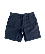GAP Men&#39;s Black 8&quot; Linen-Cotton Flat Front Chino Shorts Casual and Semi-... - $18.99