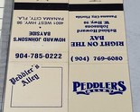 Lot Of 2  Matchbook Covers Peddler’s Alley Right On The Bay  Panama City... - £14.01 GBP