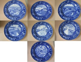 Wedgwood Historical Collector Plate Flow Blue Fort Ticonderoga Pick One - £43.98 GBP