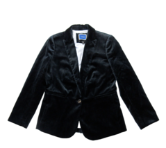NWT J.Crew Petite Parke Blazer in Black Cotton Velvet Jacket 6P - £119.88 GBP