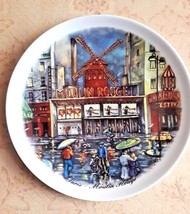 Vintage Decorative Plate &quot; Paris Moulin Rouge&quot;.   - £46.52 GBP