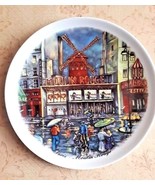 Vintage Decorative Plate &quot; Paris Moulin Rouge&quot;.   - £46.36 GBP