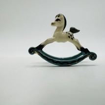 Hagen Renaker Small Blue Rocking Horse Ceramic Figurine Vintage Retired Mini - £29.11 GBP