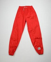 Vtg 80s Streetwear Mens Medium Blank Goretex Waterproof Joggers Pants Red USA - $89.05