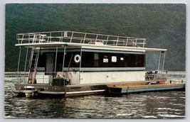 Raystown Lake PA Houseboat At Seven Points Marina Huntingdon  Postcard B45 - £7.44 GBP