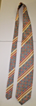 Vintage L Magnin Silk Tie Geometric Pattern - $18.70