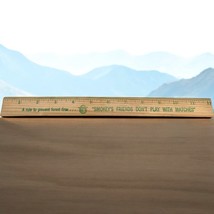 Vintage Smokey The Bear 12&quot; Ruler Smokey&#39;s Friends Don&#39;t Play With Matches - $7.87