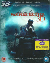 Abraham Lincoln - Vampire Hunter 2012 Uk 3D BLU-RAY Slipcase Anthony Mackie - £4.98 GBP
