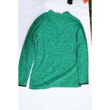 Champion Girls Sweatshirt Green Space Dye 1/4 Zip Long Sleeve XL 16-18 New - £8.20 GBP