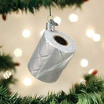 Old World Christmas Toilet Paper Blown Glass Christmas Ornament 32469 - $13.88