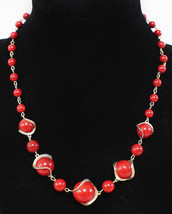 Cool Vintage Lucite Mid Century MCM Beaded Necklace - £11.16 GBP