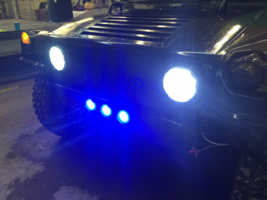 100 Watt LED Blue Light Bar for HUMVEE  / M998 / HMMWV - £153.30 GBP