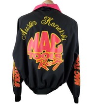 Vintage Swingster Mac Tools Racing Jacket XXL Austin Konetski Black Neon Graphic - £37.52 GBP