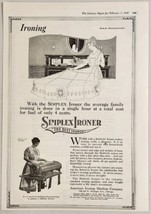 1920 Print Ad Simplex Ironer The Best Ironer American Ironing Machine Chicago,IL - £15.59 GBP