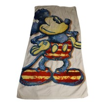 patriotic mickey mouse towel disney store 57&quot; long 29&quot; wide - $14.84