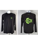 Hawaii Loa Turtle Logo Sport Shirt Mens Medium Nylon Spandex Black Hawai&#39;i - £21.76 GBP