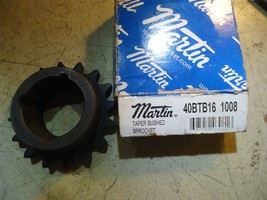Martin 40BTB16 1008 Taper Bushed Sprocket New In Box - $321.58 MXN