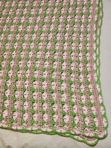 Handmade Crochet Afghan Throw Blanket 68&quot; x 114&quot; - £27.69 GBP