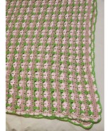 Handmade Crochet Afghan Throw Blanket 68&quot; x 114&quot; - €30,09 EUR