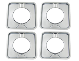 Chrome Range Square Gas Drip Pan 786333 WP786333  AP6011553 PS11744751 4... - $400.52 MXN