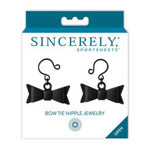 Sincerely, Sportsheets Bow Tie Nipple Jewelry Black - £29.96 GBP