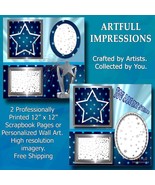 Sports – “YOU ARE MY STAR” – Personalized Wall Art or Scrapbook Page Set - $34.30 CAD