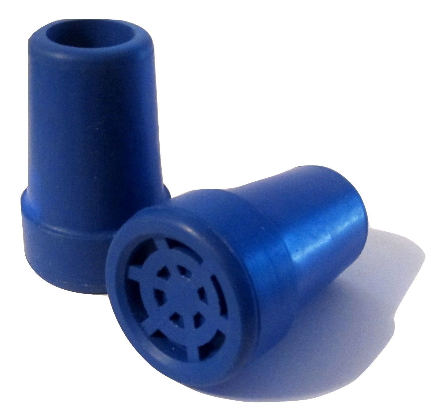 Primary image for Smooth Rubber Cane Tips for Walking Canes - BLUE, 5/8"