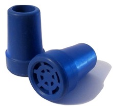Smooth Rubber Cane Tips for Walking Canes - BLUE, 5/8&quot; - £4.35 GBP