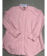 Foundry Mens Long Tall LT Long Sleeve Shirt Pink Button Down 100% Cotton - $17.56 CAD