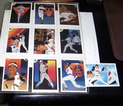 lot of {10&quot; vintage mlb  baseball trading cards {upper deck}- collectors choice - £9.41 GBP