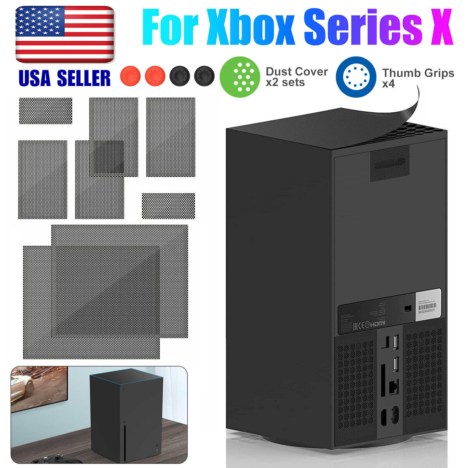 2Sets Dust Cover Filter Dustproof Case Protective Kit for Xbox Series X Console - $16.99