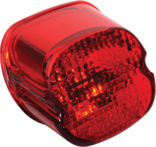 Drag Specialties Laydown Taillight Lens with Bottom Tag Window Red 0902-6321 - £21.54 GBP