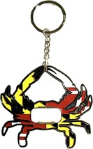 Maryland Crab Flag Design Bottle Opener Metal Keychain - $7.99