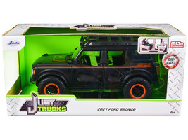 2021 Ford Bronco Matt Black with Orange Stripes and Roof Rack &quot;Addictive Desert  - $48.24