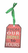 Christmas Tag Ornament (Wishing You Peace and Love at Christmas and Always) - $8.77