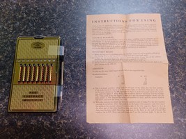 Vintage Woolworth Pocket Adding Machine West Germany &amp; Instructions - $24.74