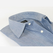 Men Mondego 100% Soft Cotton Dress Classic shirt Long Sleeves sn2200 Denim blue image 2