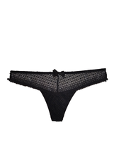 L&#39;agent By Agent Provocateur Womens String Semi-Sheer Black Size S - £67.79 GBP