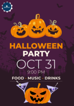 Professional Halloween Party Flyer Templates - PSD &amp; PDF Download - $1.79