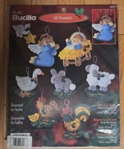 Bucilla Plaid Felt Ornament Kit Baby Jesus Nativity Sequin Vintage Anima... - $57.95