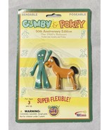 Gumby and Pokey 50th Anniversary (2006) Bendable Figure NJ Croce NEW Sealed - $22.82 CAD