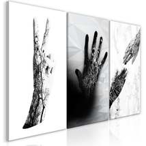 Tiptophomedecor Stretched Canvas Nordic Art - Female Hands - Stretched &amp;... - £79.74 GBP+