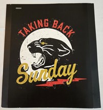 TAKING BACK SUNDAY Panther Hot Topic T-SHIRT DISPLAY STORE POSTER Rock RARE - $24.74