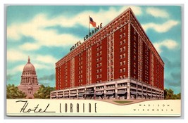 Hotel Loraine Madison Wisconsin WI Chrome Postcard XB8 - $1.93