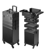 VEVOR 5 in 1 Professional Makeup Train Case Aluminum Cosmetic Case, Roll... - $2,673.06 MXN